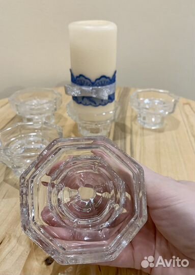 Подсвечник стекло