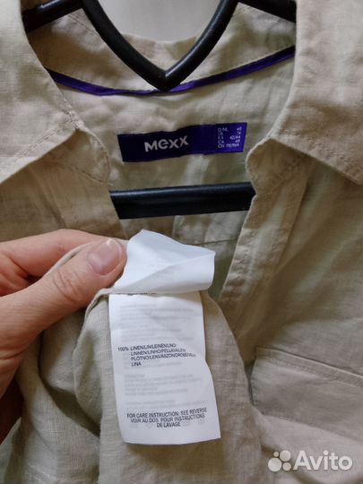 Льняная рубашка мехх