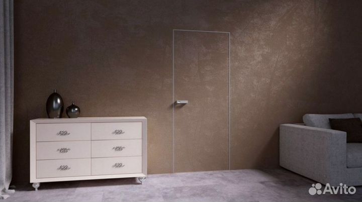 Скрытая дверь под покраску и отделку