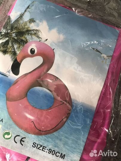 Надувной круг Фламинго новый