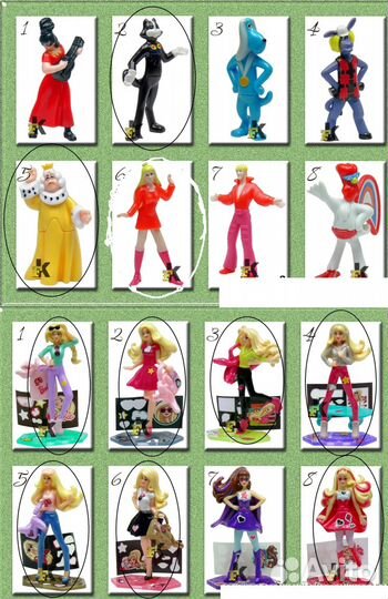 Игрушки из киндер-сюрприза серии 2016 - 2020 годов