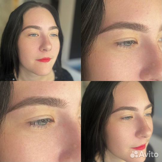 Короекция и окрашивание бровей