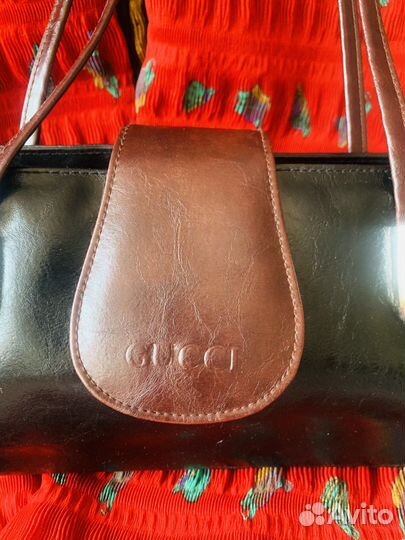 Сумка-багет натуральная кожа