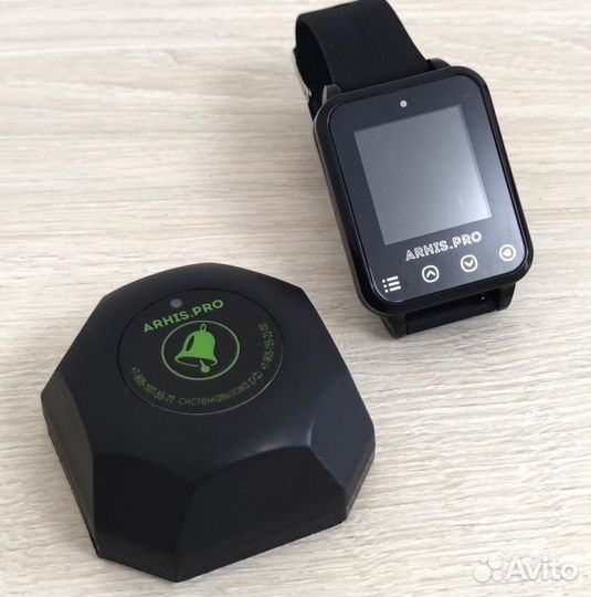 Кнопка вызова модель Бургер и пейджер на руку