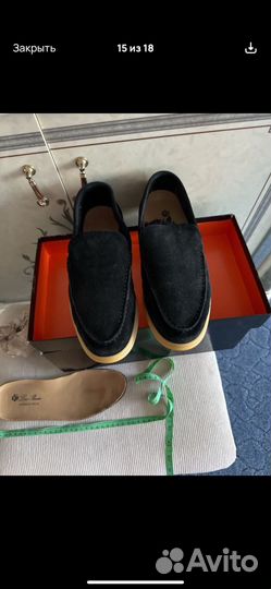 Лоферы мужские замшевые Loro Piano 41 р