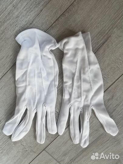 Летние перчатки для верховой езды (белые)