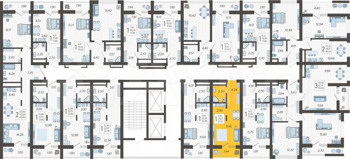 Квартира-студия, 23,6 м², 3/19 эт.