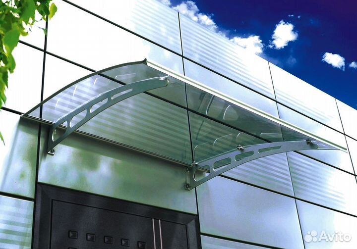 Козырьки из стекла