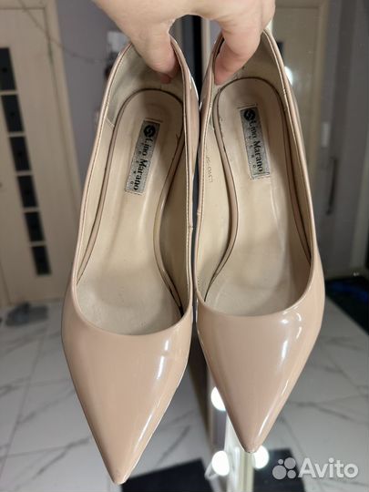 Туфли лодочки бежевые