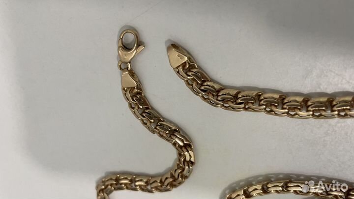 Цепь золотая мужская 585 бу