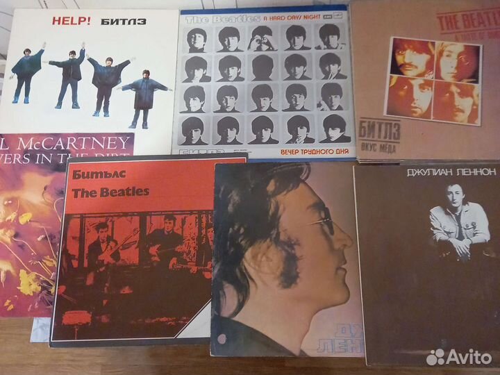 Виниловые пластинки the beatles