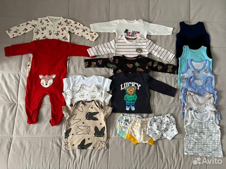 Большой пакет вещей на мальчика 80 86