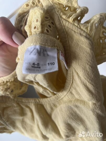 Платье zara для девочки 110