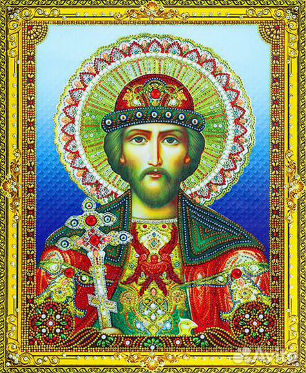 Алмазная мозаика 40x50 Благоверный князь Андрей Бо
