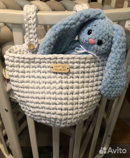 Зайчик плюшевый ручной работы