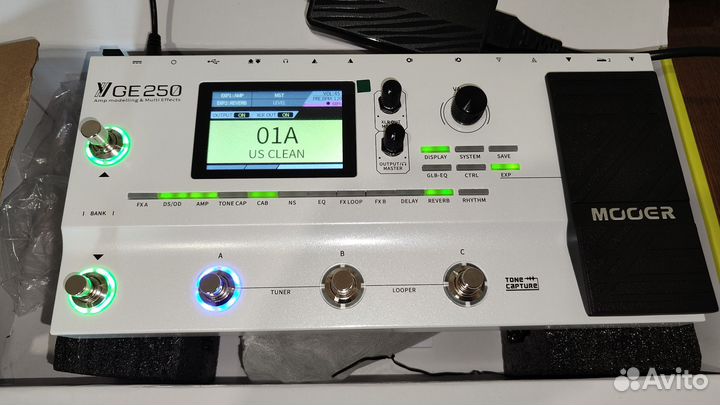 Процессор Mooer GE250 новый по звуку как ge300