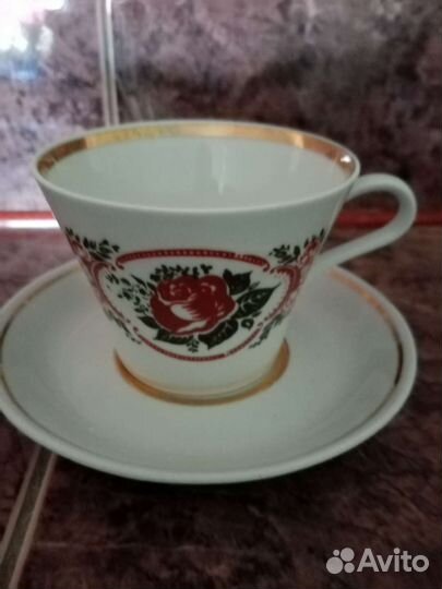 Сервиз чайный СССР Пролетарий. Фарфор