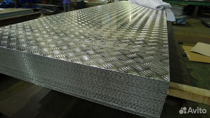 Алюминиевый лист рифленый 3,0*1200*3000 квинтет ту