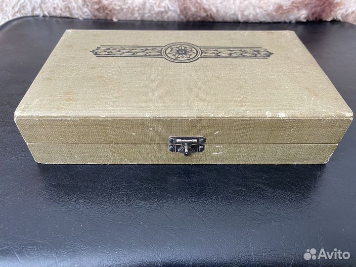 Комплект старинных ложек чай/кофе.Серебро.Германия