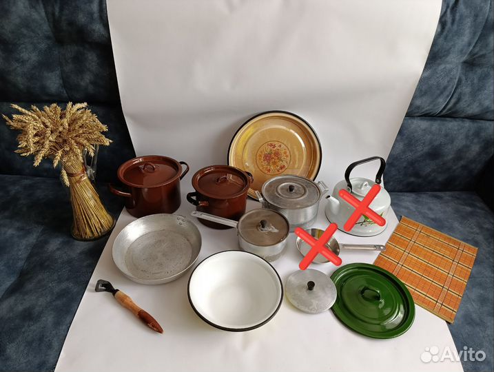 Кастрюля алюминиевая эмалированная