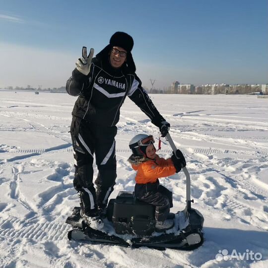Мотосноуборд,тест драйв, обучение