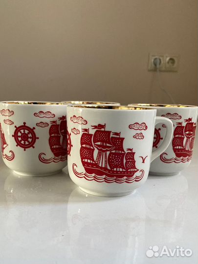 Чашки советские (ретро)вербилки,редкие, новые