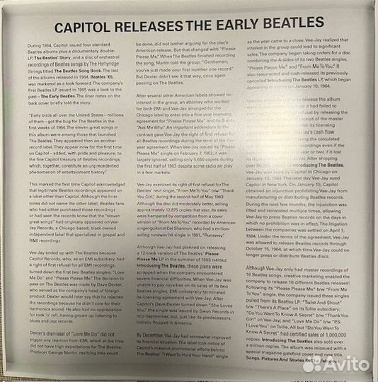 Винил The Beatles – The Early Beatles