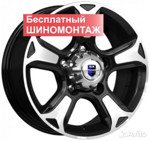 Диски K&K Атлант Алмаз Черный 7x16 5x139.7 ET 35 D