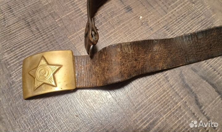 Ремень солдатский пуговицы значки СССР