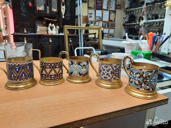 Подстаканник эмаль СССР