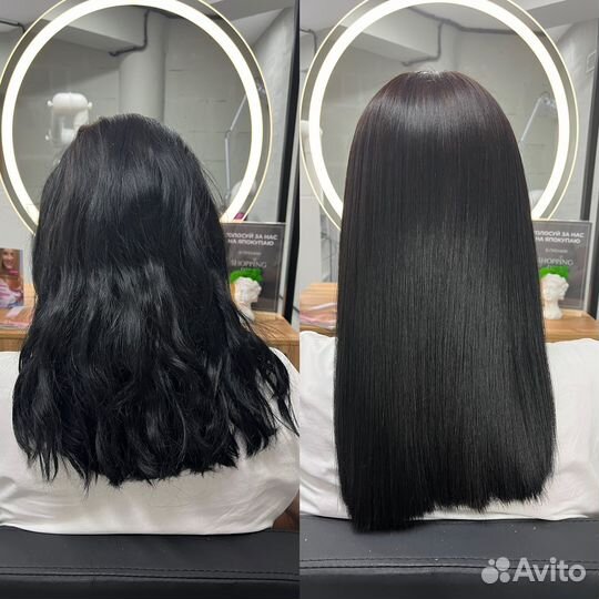 Кератин ботокс пилинг полировка волос