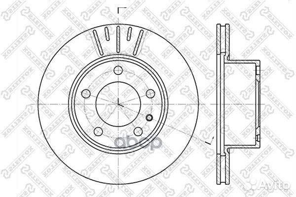 6020-1513V-SX диск тормозной передний BMW E28
