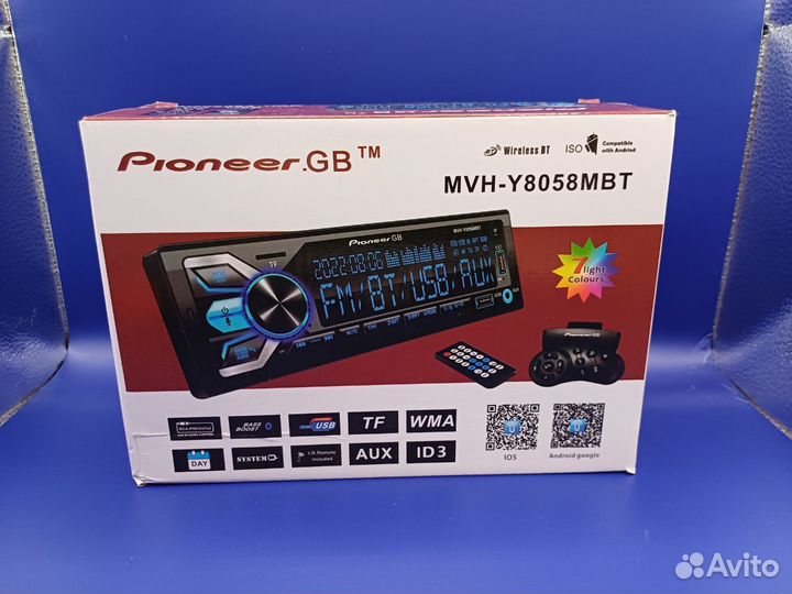 Новая магнитола pioneer 6 rca с Bluetooth