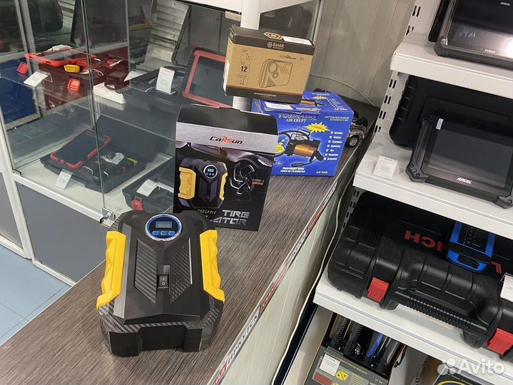 Компрессор для шин колес автомобильный STC-02D