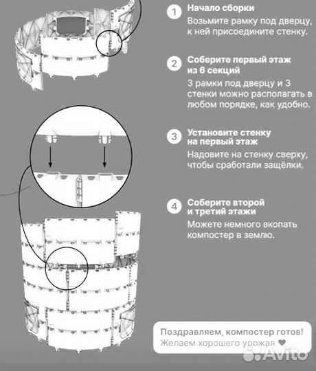 Компостер садовый