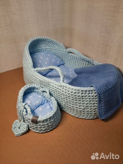 Люлька переноска для игрушек ручная работа