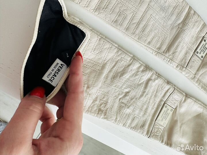 Перчатки женские кожаные Италия