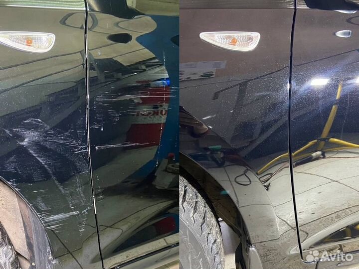 Локальная покраска царапин сколов ржавчины