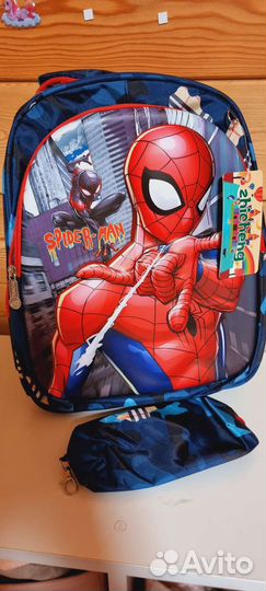 Школьный рюкзак + пенал человек- паук