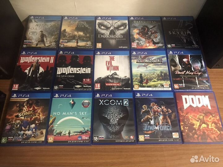 Коллекция игр на PS4