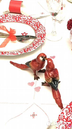 Попугаи неразлучники декор