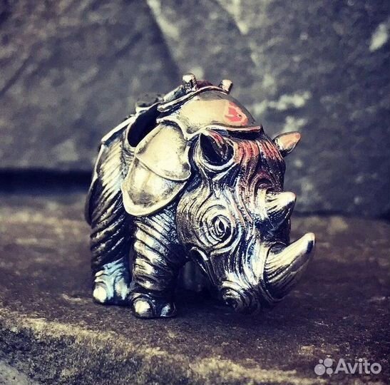 Бусина Темляк Брелок Носорог Носорожек Лимпопо