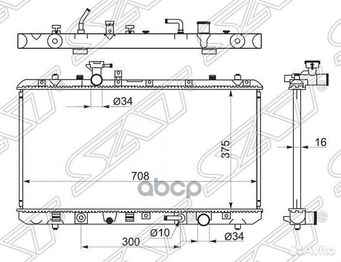 Радиатор Suzuki SX4 06-16 SK0009-1 Sat