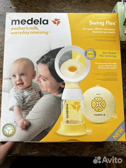 Молокоотсос medela электрический + бутылочки