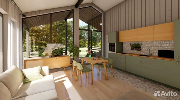 Каркасный дом 60 кв.м. под ключ