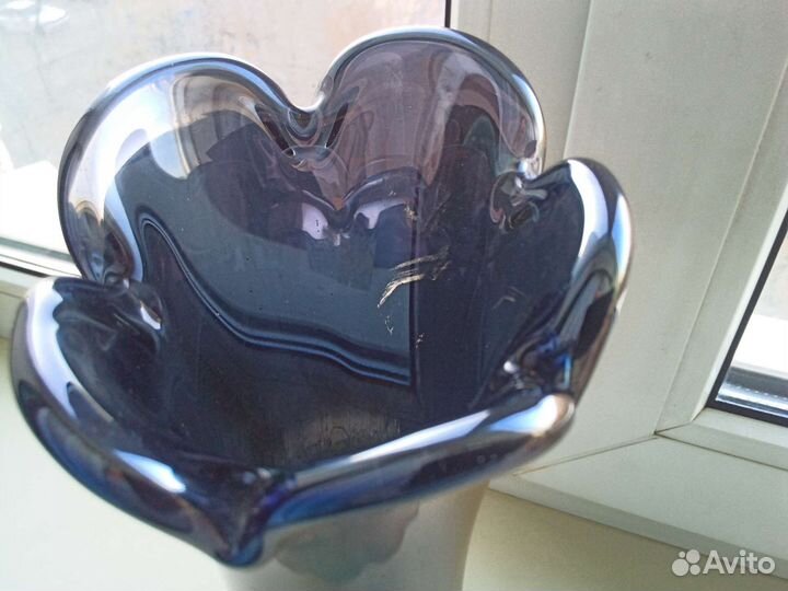 Вазы,гутное стекло,ссср