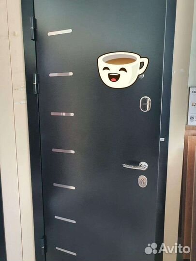 Дверь входная 9см зеркало эмалит