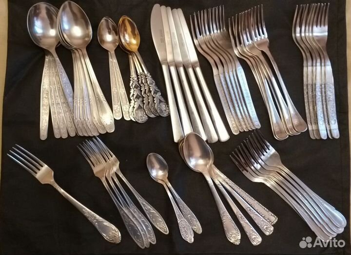 Ложки вилки ножи нержавейка мельхиор