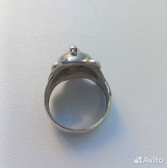 Кольцо серебрянное енот
