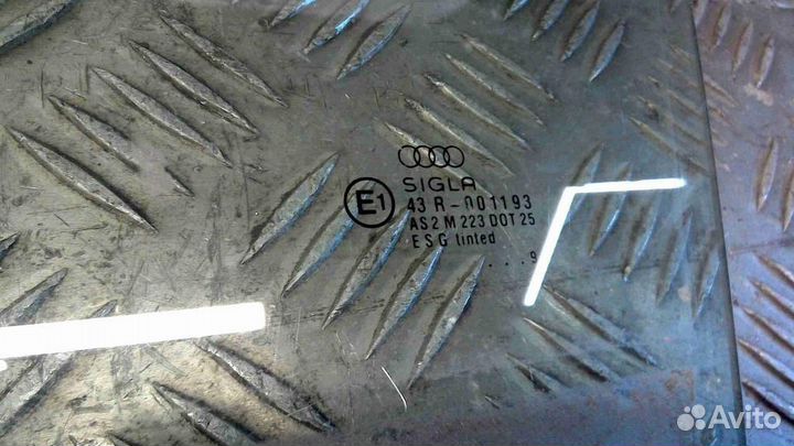 Стекло двери передней левой Audi A4/RS4